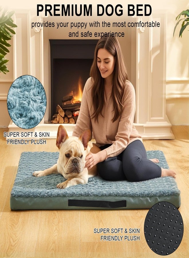 Kimpets Orthopedic Dog Beds for Crate with Removable Washable Cover Egg-Crate Foam Pet Pad Mat with Anti-Slip Bottom,Waterproof Dog Beds Small Sized，20x16 Inch - Image 4